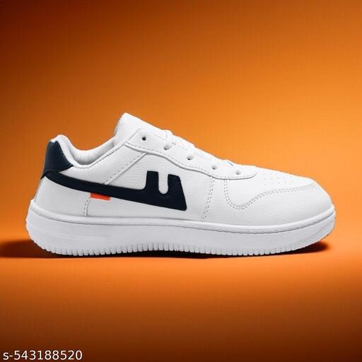 Classic White Low-Top Sneakers| Lightweight Casual Shoes