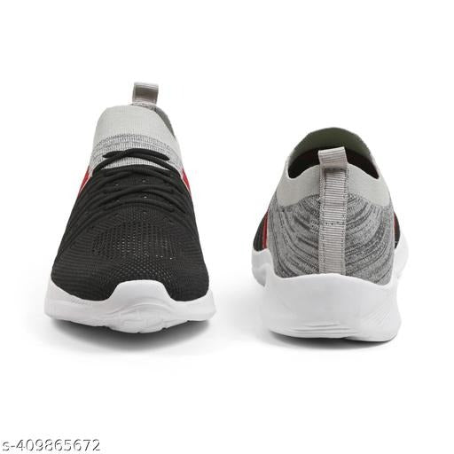 Knit Slip-On Sports Sneakers | Lightweight Breathable Walking & Casual Shoes