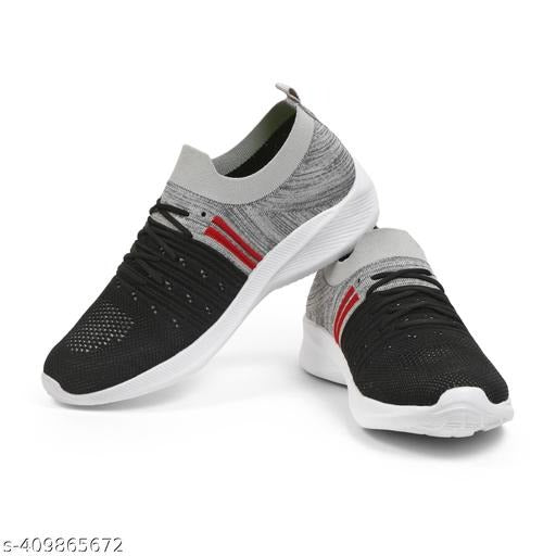 Knit Slip-On Sports Sneakers | Lightweight Breathable Walking & Casual Shoes